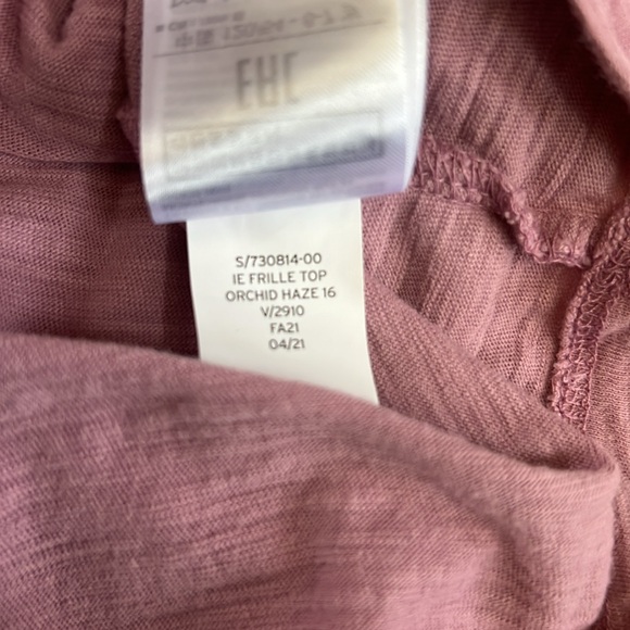 Gap Girls Ruffle Long Sleeve ‘Orchid Haze’ Purple Small 6-7 - Picture 5 of 6